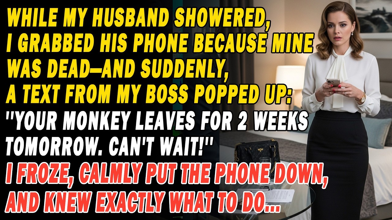 I Saw My Boss Text My Husband Your Monkey Leaves For 2 Weeks. Can't Wait! I Calmly Plotted Revenge⚖