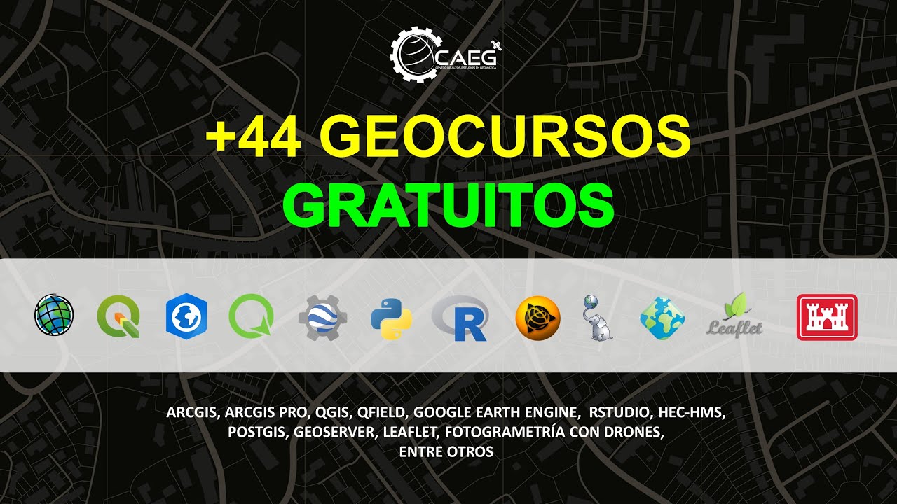 👨‍🏫 Geocursos GRATUITOS (Seguridad Ciudadana, QGIS, ArcGIS Pro, Google Earth Engine y más) | CAEG