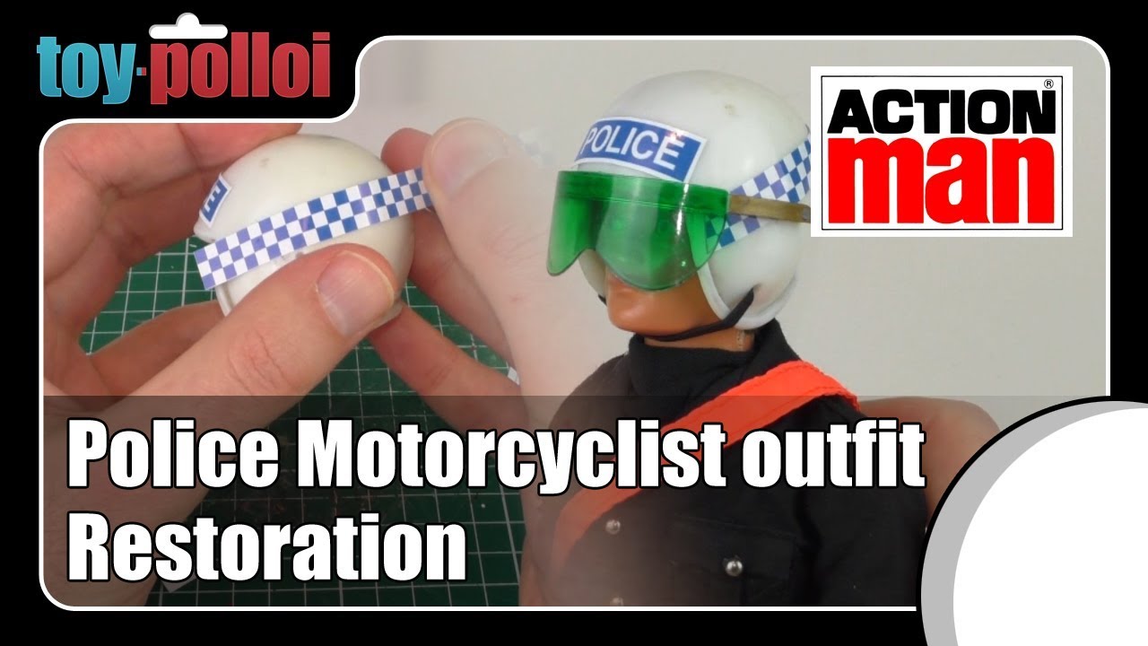Vintage Action Man Police Motorcyclist Outfit Restoration - Toy Polloi
