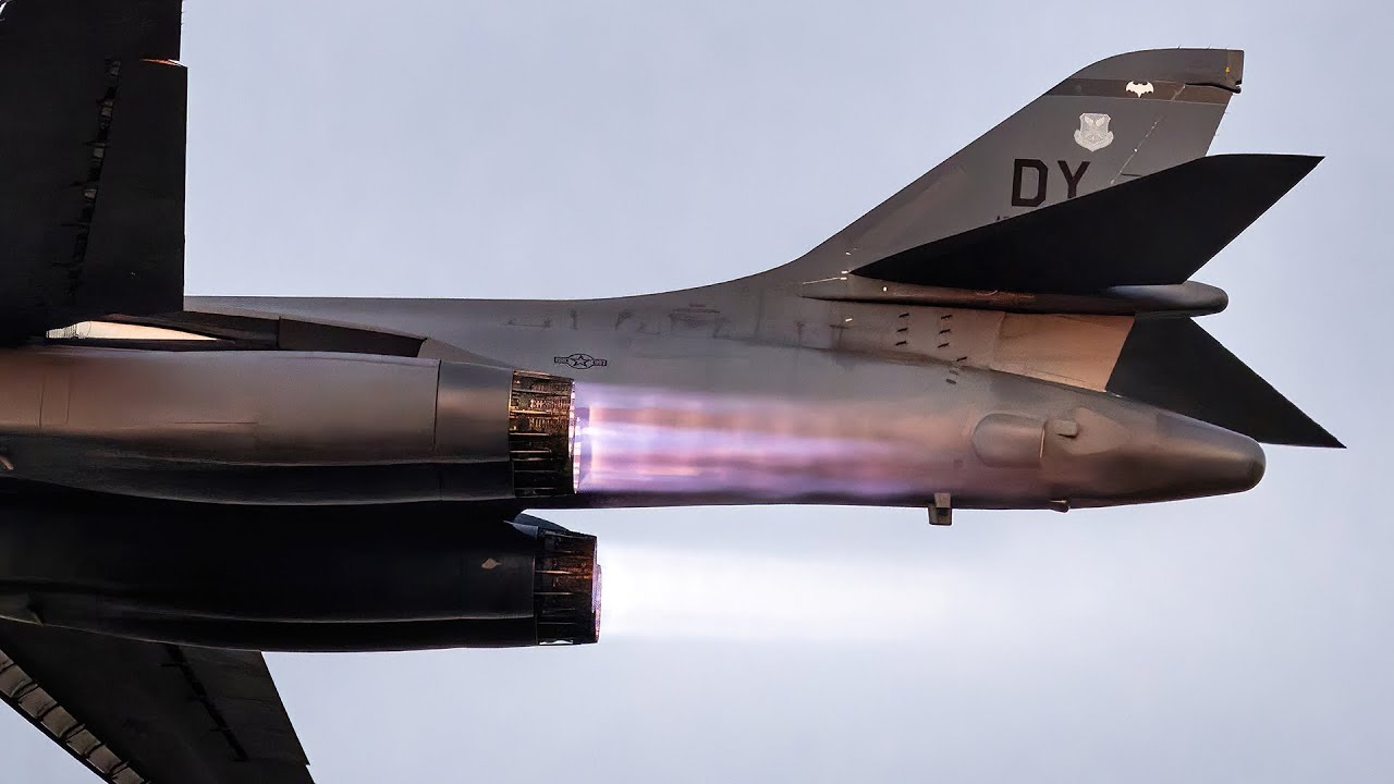 Impressive day at Dyess AFB. Rockwell B-1B Lancer (Bone) epic takeoff and more