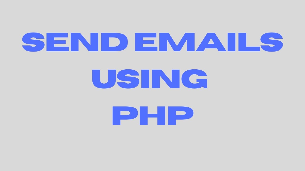 How to Send Emails Using PHP mail() Function  Beginner Tutorial