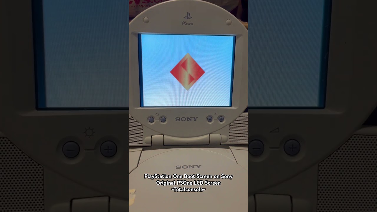 PlayStation One Boot Screen on Original Sony LCD screen for PSOne 2024 June 29