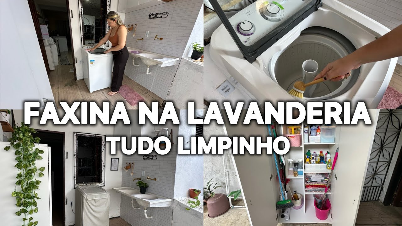 FAXINA NA LAVANDERIA🪣| ESTAVA MUITO SUJA😬| UMA BAGUNÇA| VITÓRIA PORTELA 