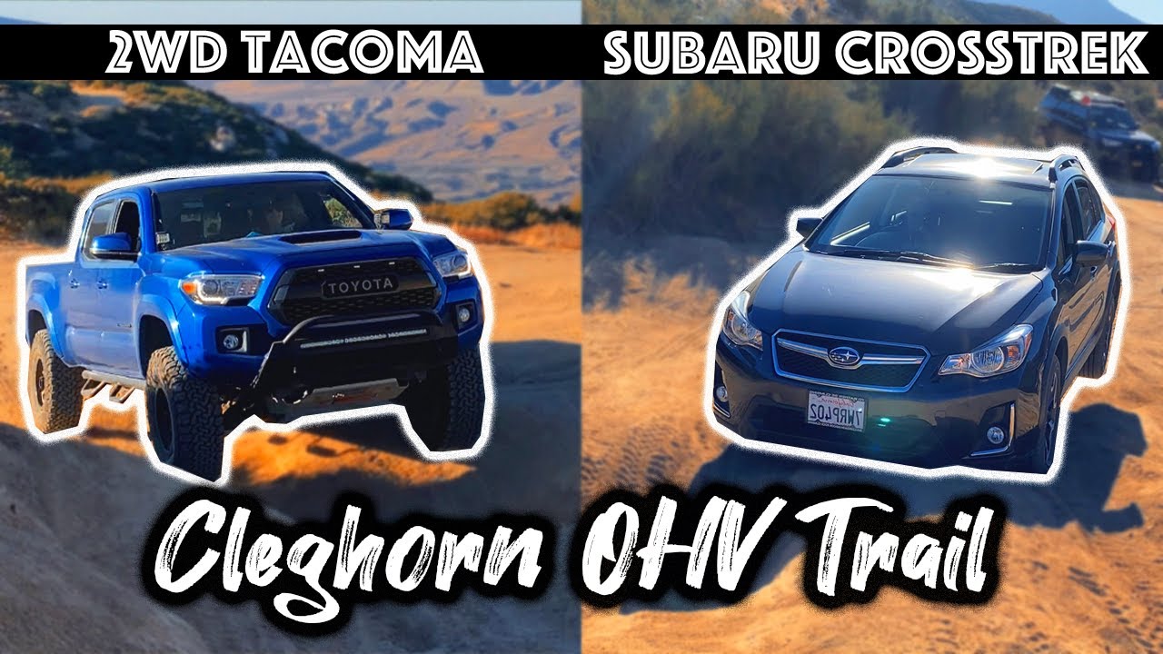 Can a 2WD Tacoma and a Stock Subaru Crosstrek conquer Cleghorn OHV Trail?