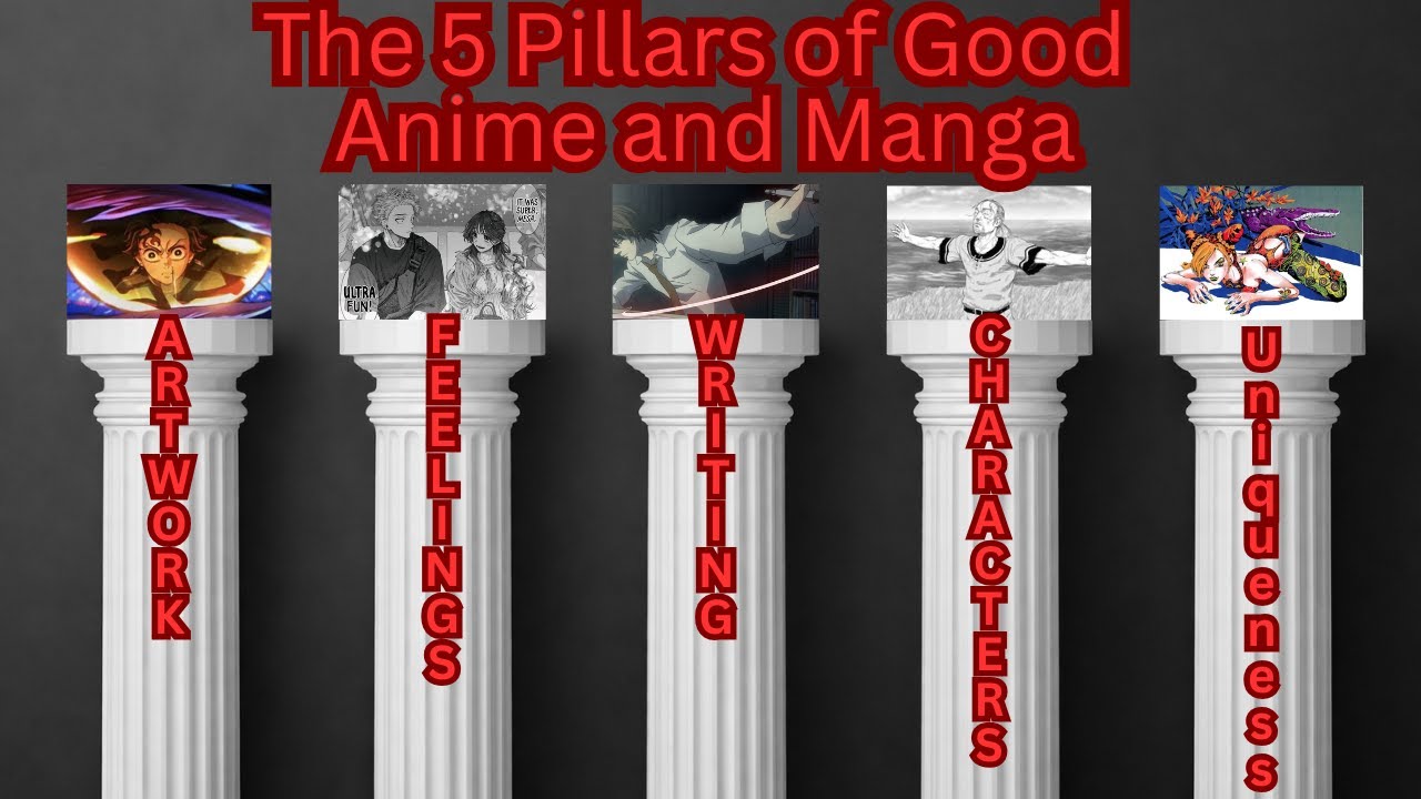 The 5 Pillars of Anime and Manga: The foundation which a good Anime or Manga needs #anime #manga