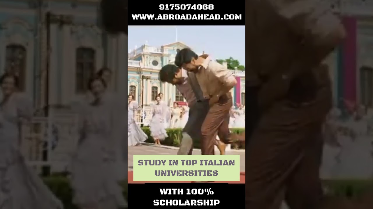 Study In Italy With 100% Scholarship.