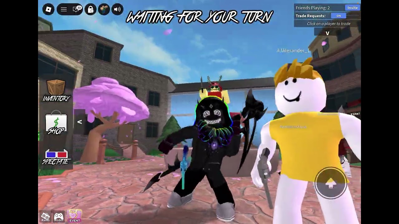 Roblox mm2 with my friend a gain