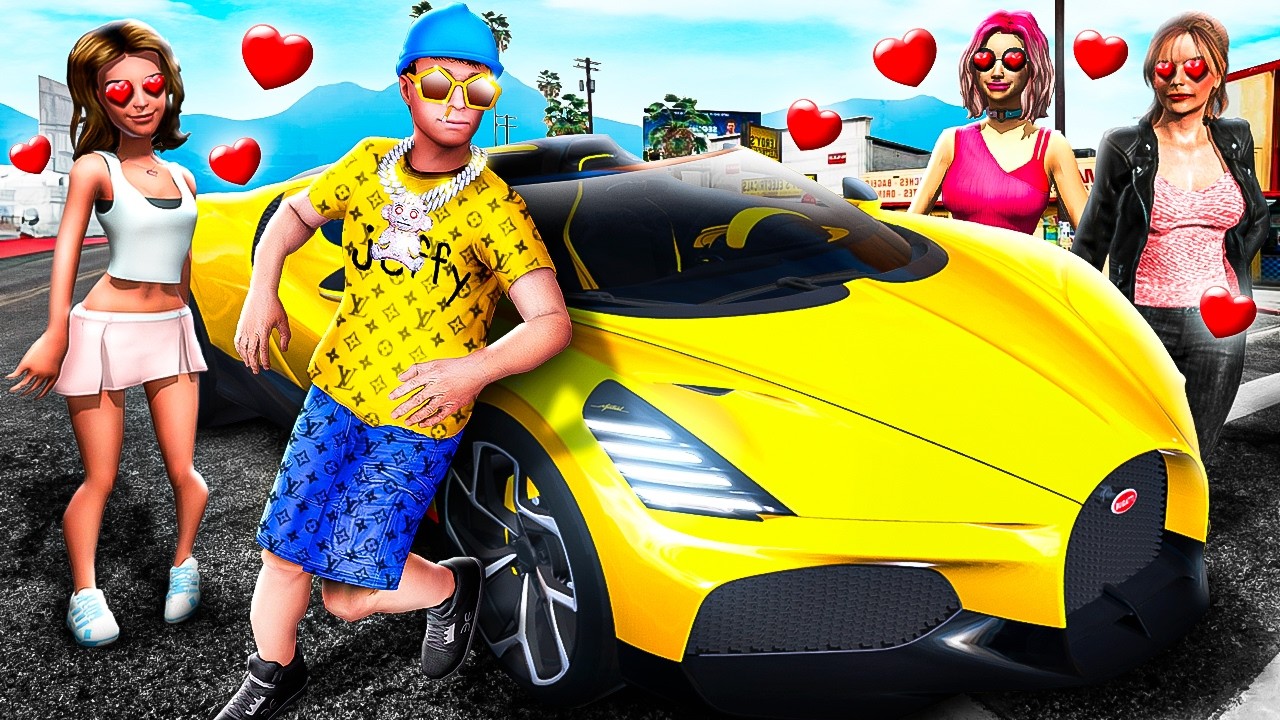 Rizzing Girls with $1,000,000 SUPERCAR In GTA 5!