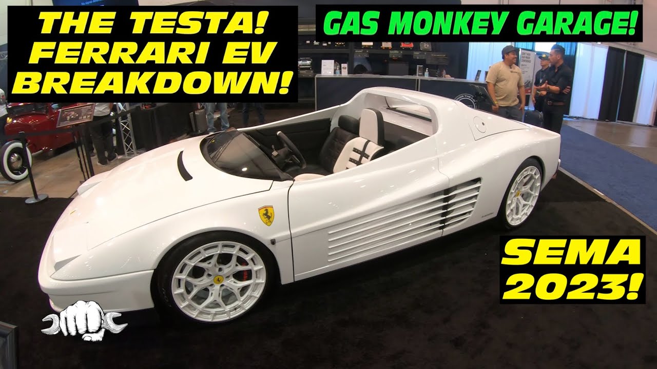 GAS MONKEY GARAGE - The TESTA Ferrari EV! Full Breakdown w/ KENNY ORDONEZ From GMG!