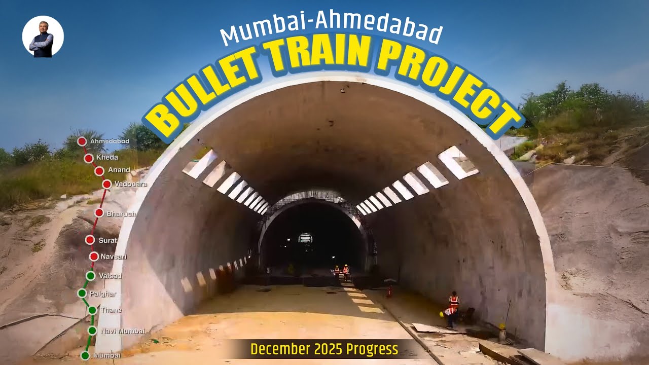 Mumbai-Ahmedabad Bullet Train Project Update । December 2025