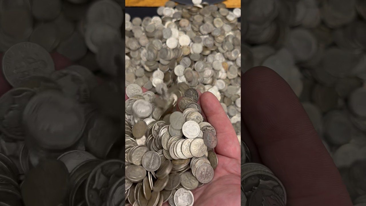 90% SILVER DIMES #coinshop