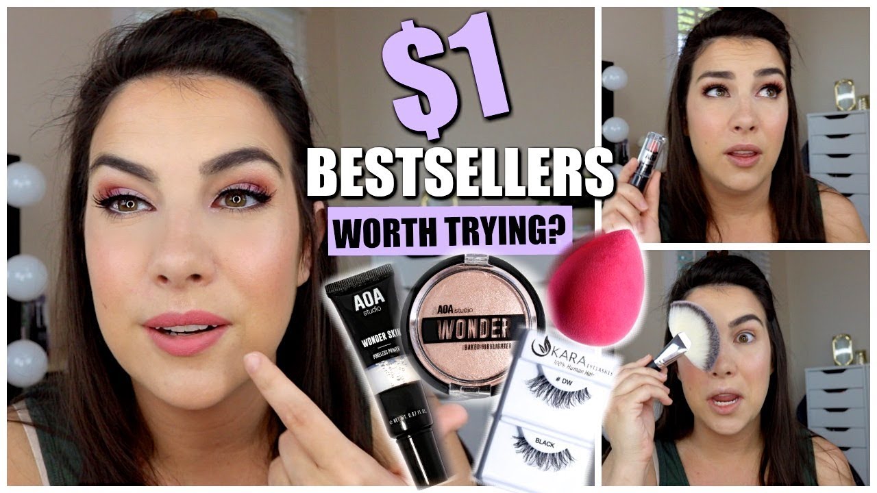MOST POPULAR $1 MAKEUP... Fails + GEMS! | Full Face Look