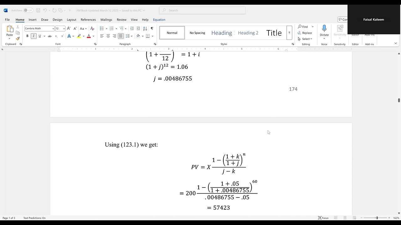 Actuarial SOA Exam FM Prep Lesson 123: Introduction to Geometric Annuity and Geometric Perpetuity