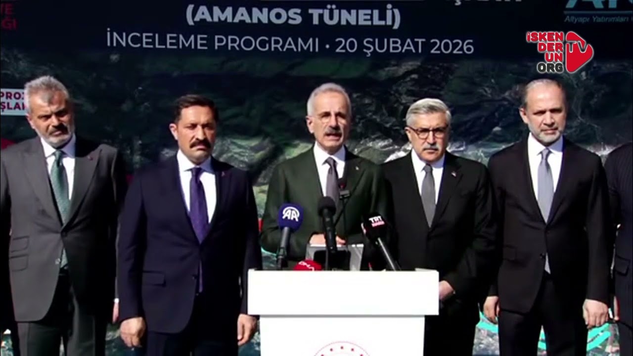 Ulaştırma Bakanı Uraloğlu Hatay’da: “Amanos Tüneli, Lojistik Köprü Olacak”