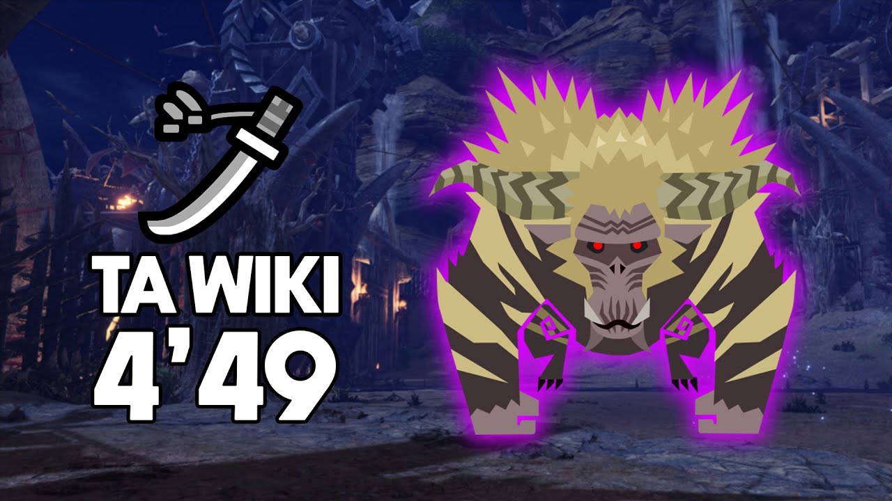 MHWI | Tempered Furious Rajang TA Wiki Rules Long Sword Solo 4'49