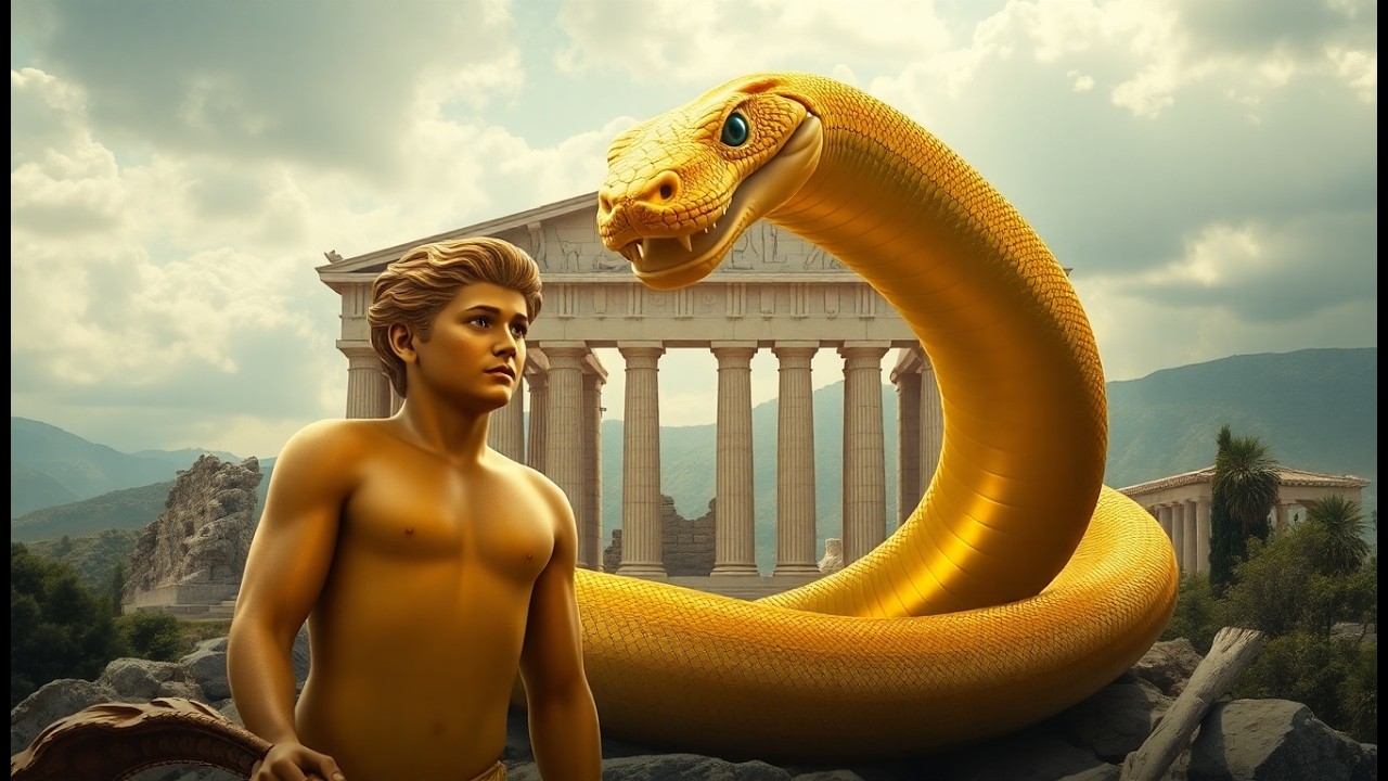 A Batalha Épica de Apolo Contra a Serpente Gigante de Delfos