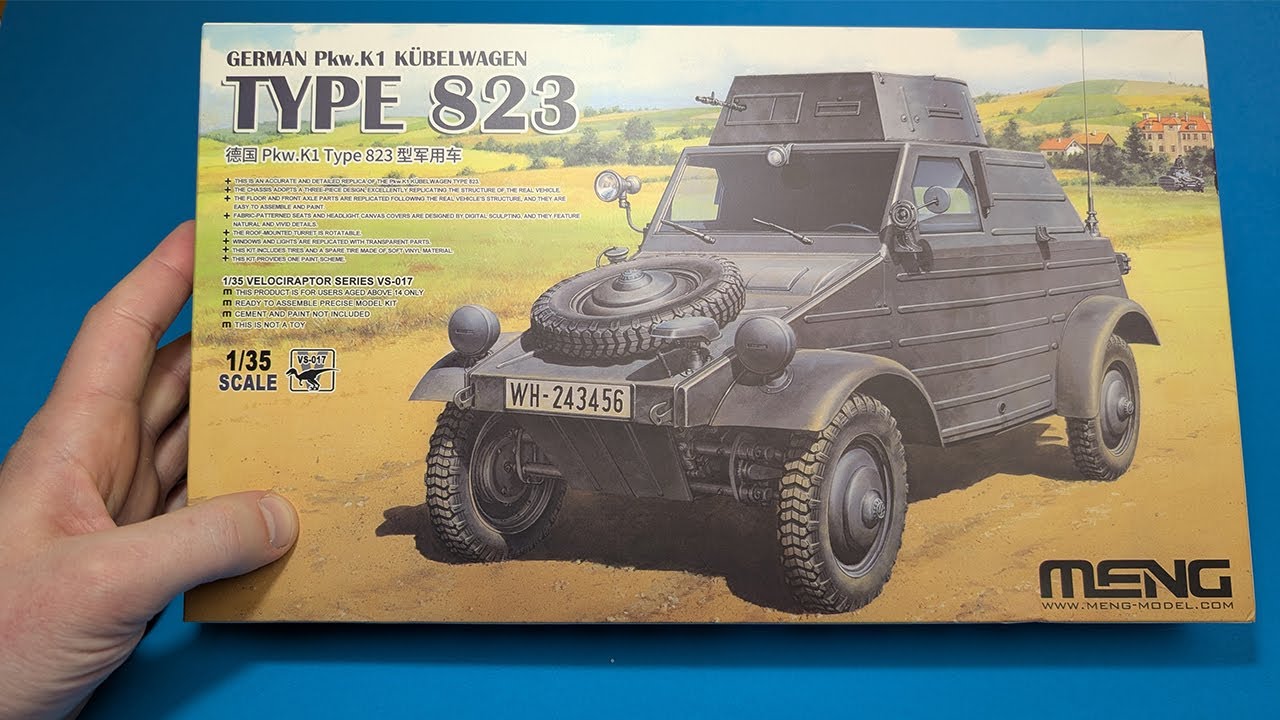 German Dummy TANK - Pkw.K1 Kubelwagen Type 823 in 1/35 from MENG
