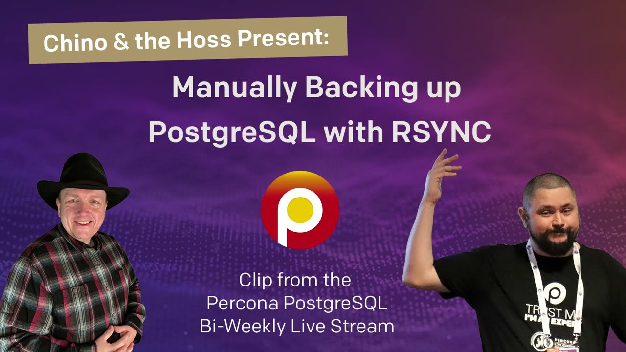 Backing up PostgreSQL Manually with Rsync!  - PostgreSQL Tutorial