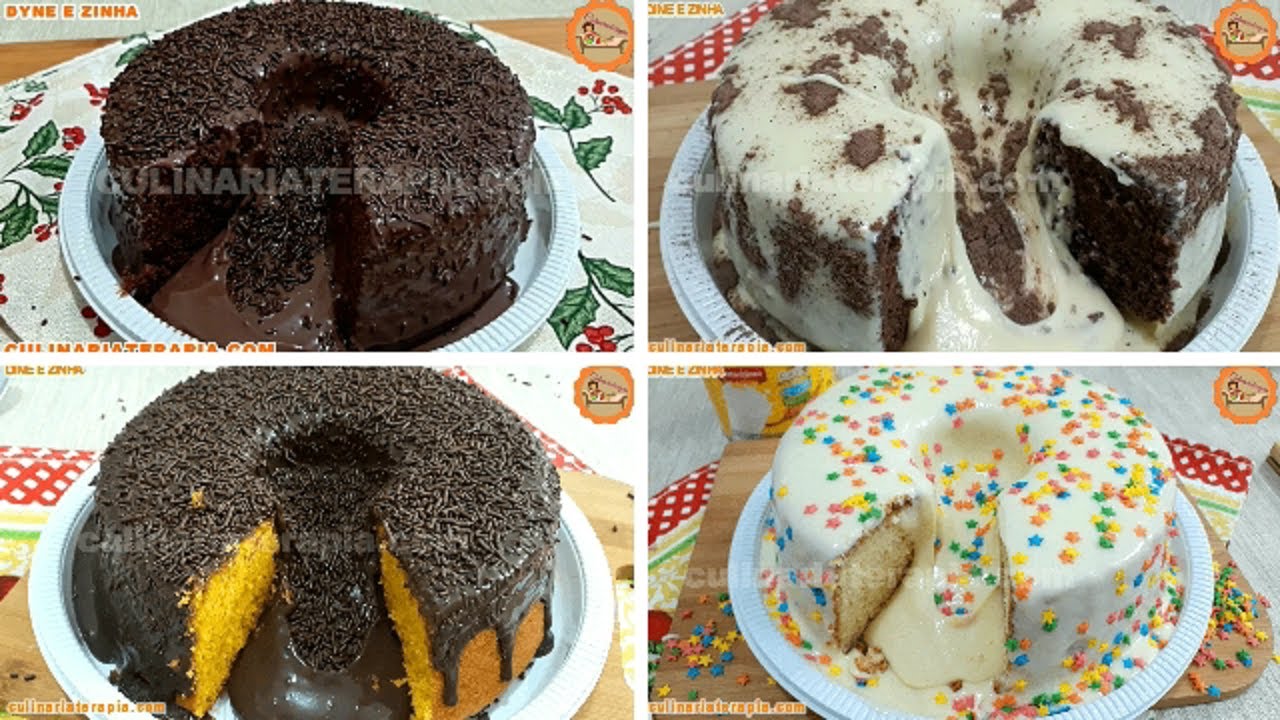COMO FAZER 4 BOLOS CASEIROS MAIS VENDIDOS NA CONFEITARIA n° 13 - BOLO VULCÃO