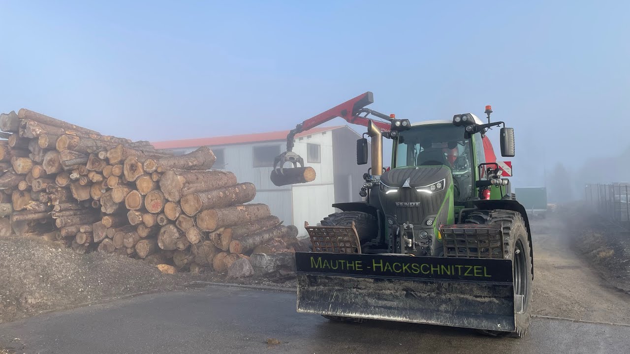 Hackeinsatz in Obernheim Fendt 939 Vario Eschlböck Biber 92 John Deere 7710 MHa Hackschnitzel
