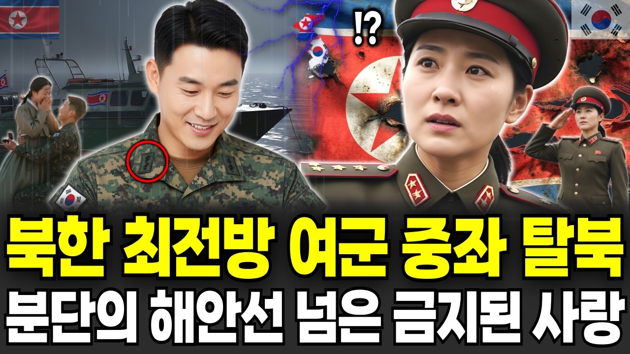 북한 최전방 NLL 여군 장교 탈북. 분단이 갈라 놓은 남북 장교의 순애보가 체제보다 강했던 해안선 넘은 금지된 사랑. 탈북이야기ㅣ탈북사연ㅣ탈북민사연ㅣ북한이야기ㅣ북한사연