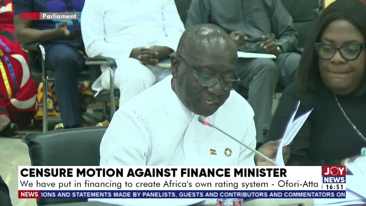 Censure motion hearing: We have accumulated a lot of debts - Ken Ofori-Atta