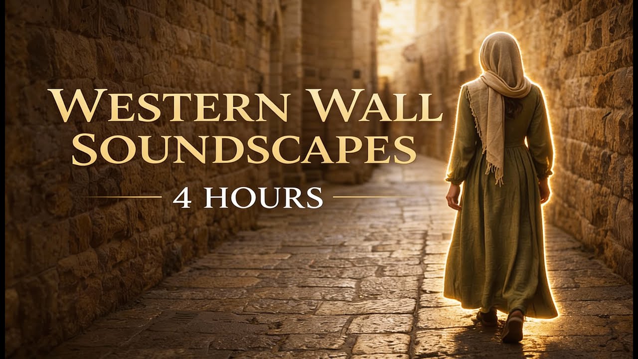 Western Wall Inspired Visual Journey | “Shalom at the Wall” (Original Song) | 4 Hours Soaking Praise
