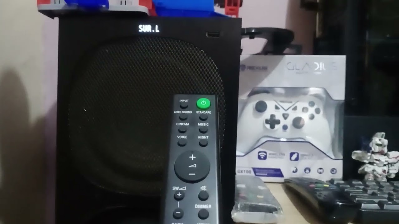 Soundbar Sony HT-S20R. Cara Setting Volume Speaker Belakang yang Kecil Suaranya.