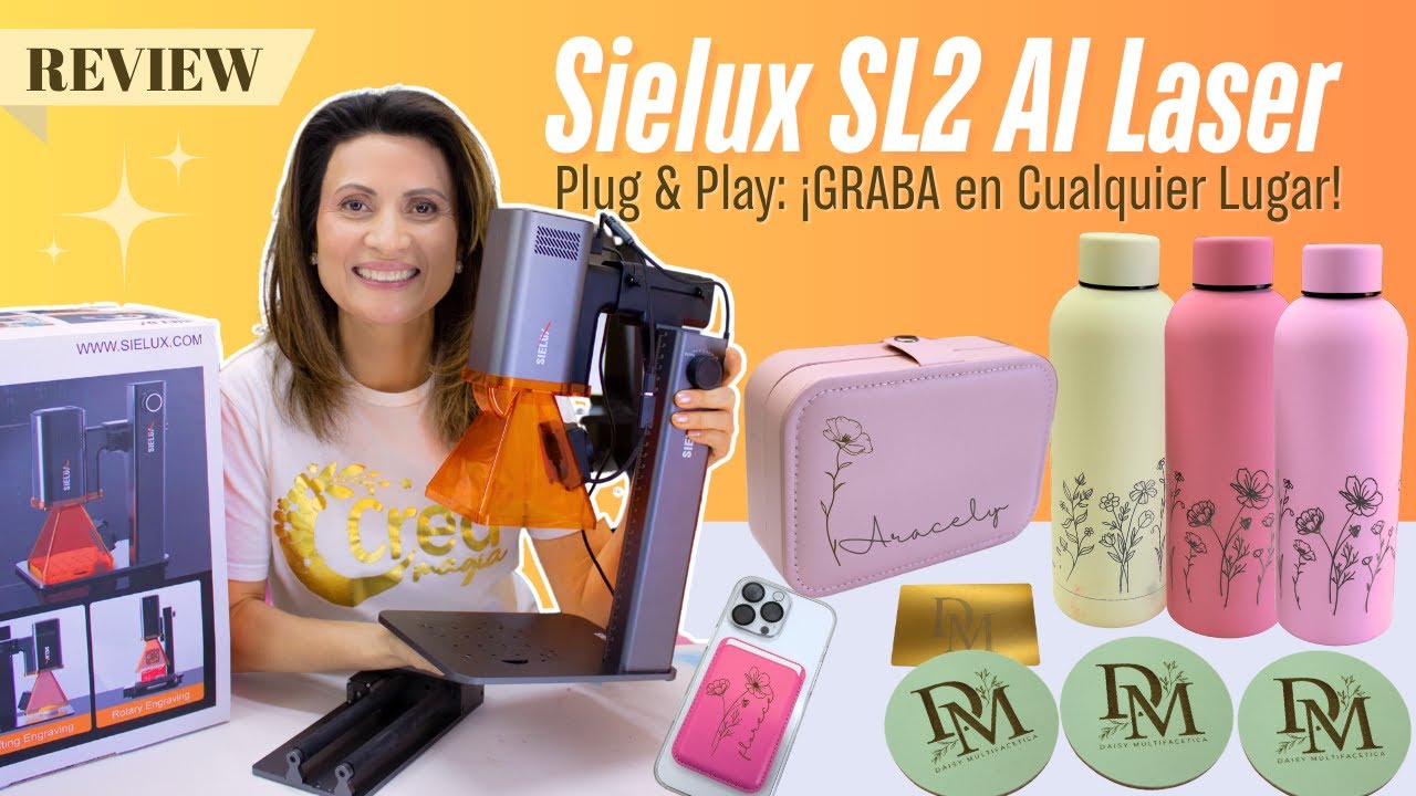 iMPRESIONANTE! Así Graba la Sielux SL2 Láser con AI 🔥 Review Completa en Español