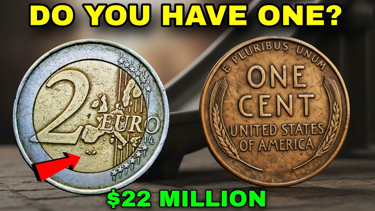 Most valuable Europe’s 2 Euro & Classic USA One Cent Wheat Penny Revealed!