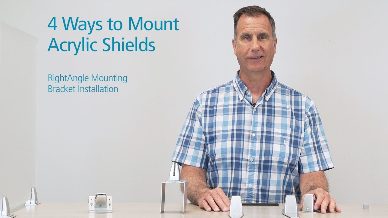 How to Mount Acrylic Shields from RightAngle™ Products (Sneeze Guards / Protective Barriers)