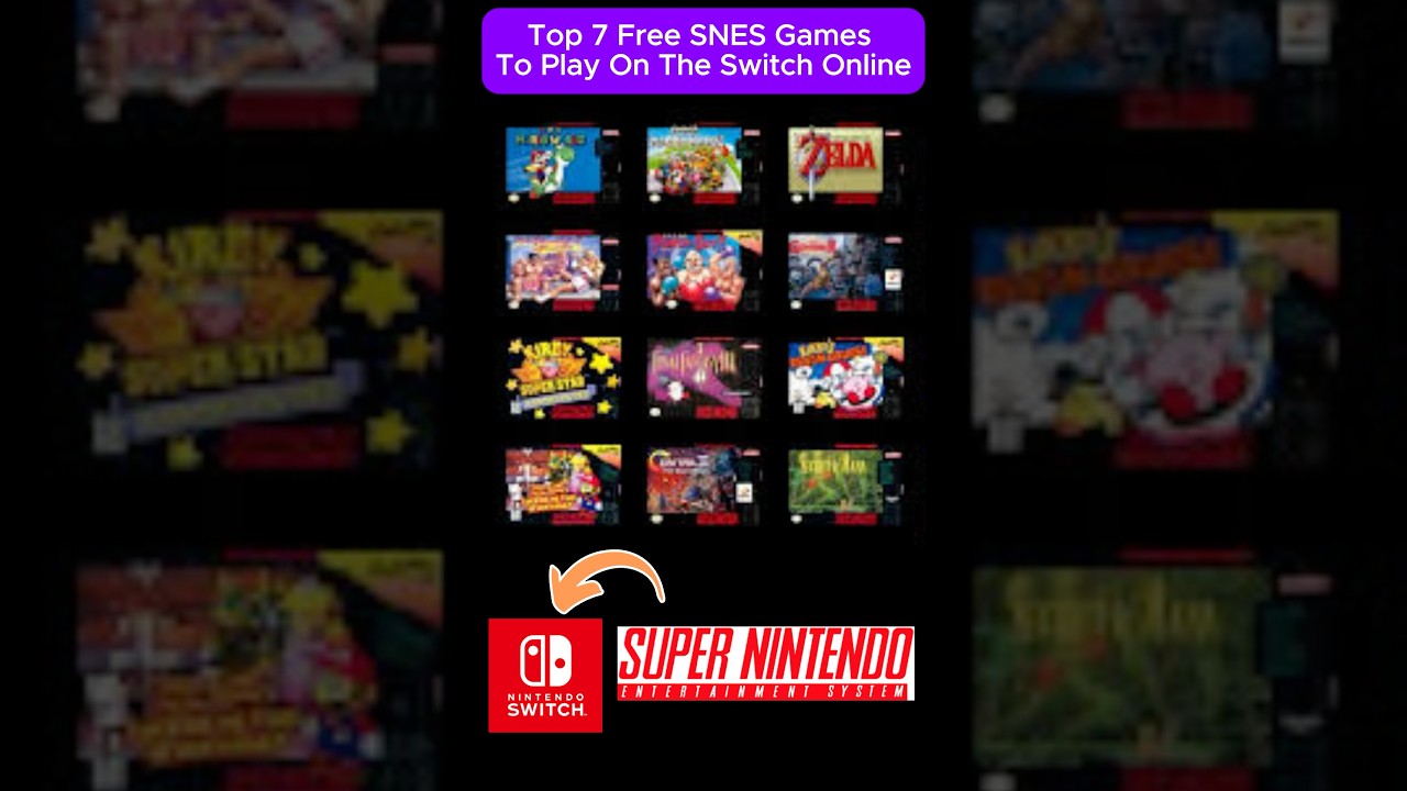 Top 7 Free SNES Games To Play On The Switch Online 