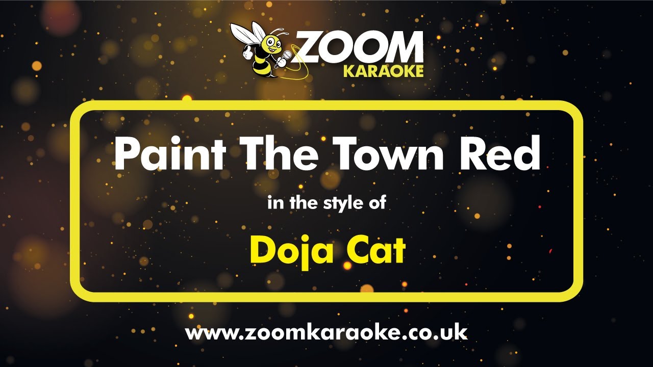 Doja Cat - Paint The Town Red - Karaoke Version from Zoom Karaoke
