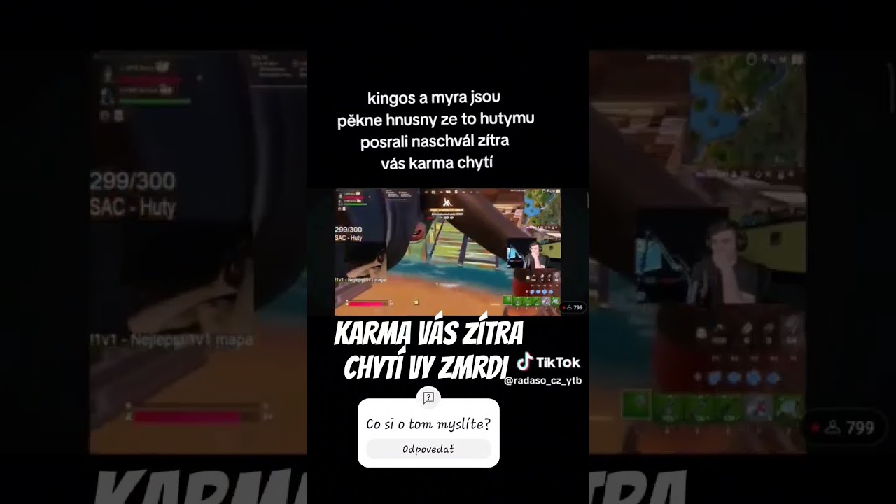 F pro Hutyho, z&iacute;tra v&aacute;s karma doběhne Kingos a Myra @hutyfn #fncs #fncsfinals #diet #fortnite #rip