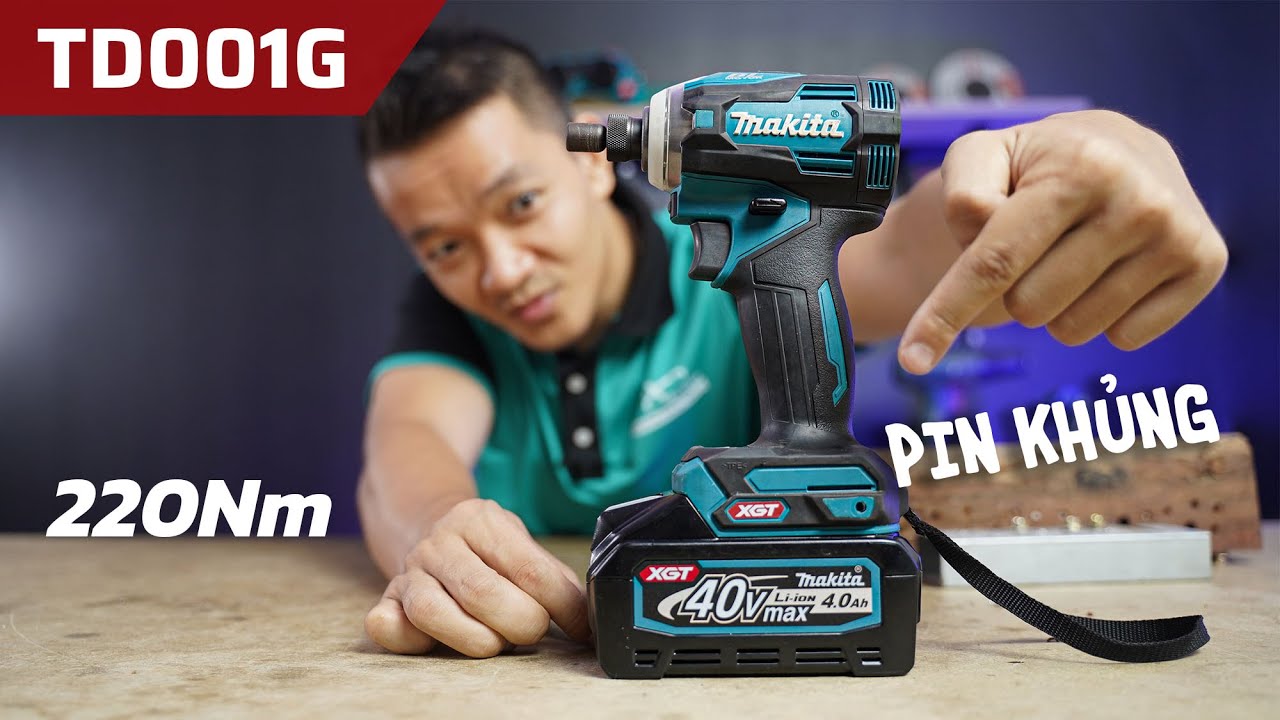 Máy Bắn Vít Pin 40V Đầu Tiên Của Makita - TD001G | Vô Địch Về Tính Năng, Rất Mạnh, Rất Đ... :))