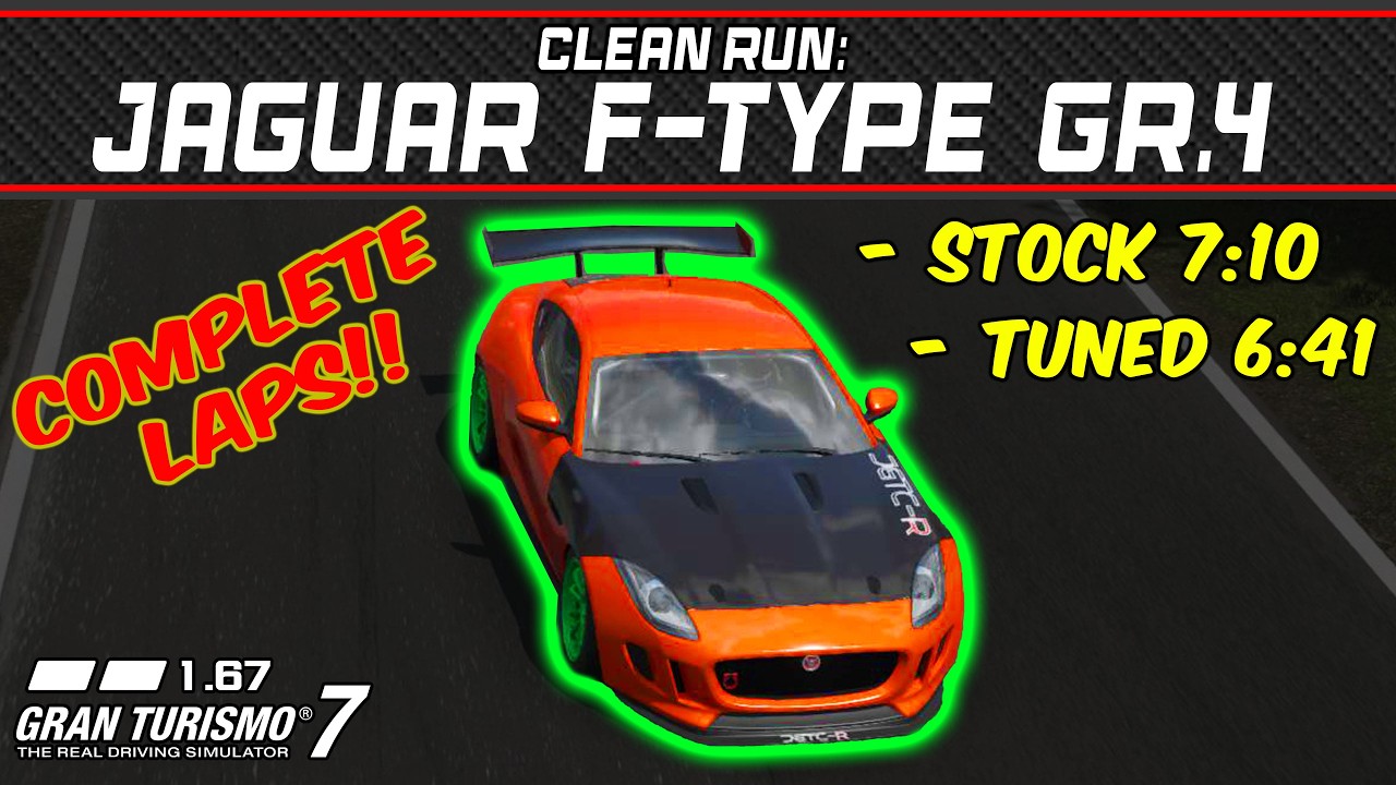 GT7 - Clean Run: Jaguar F-type Gr.4  - Gran Turismo 7 - 1.67