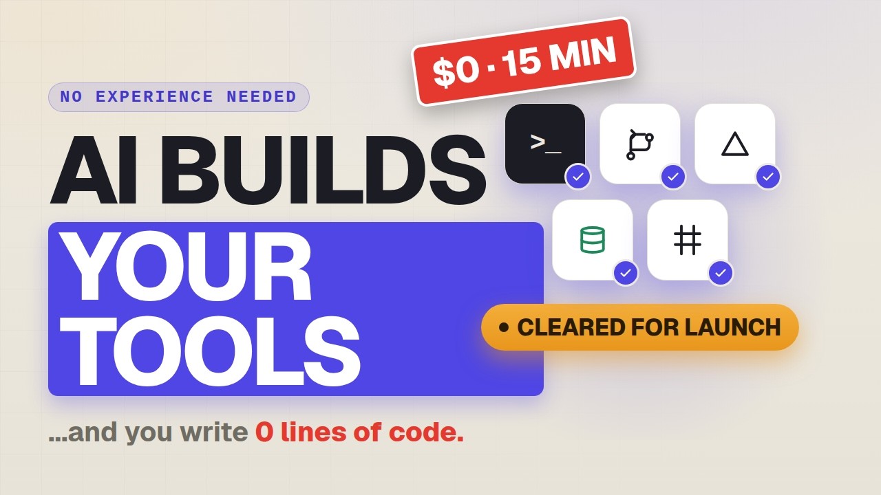 Stop paying for SaaS &mdash; build your own internal tools with AI (start-to-finish setup)