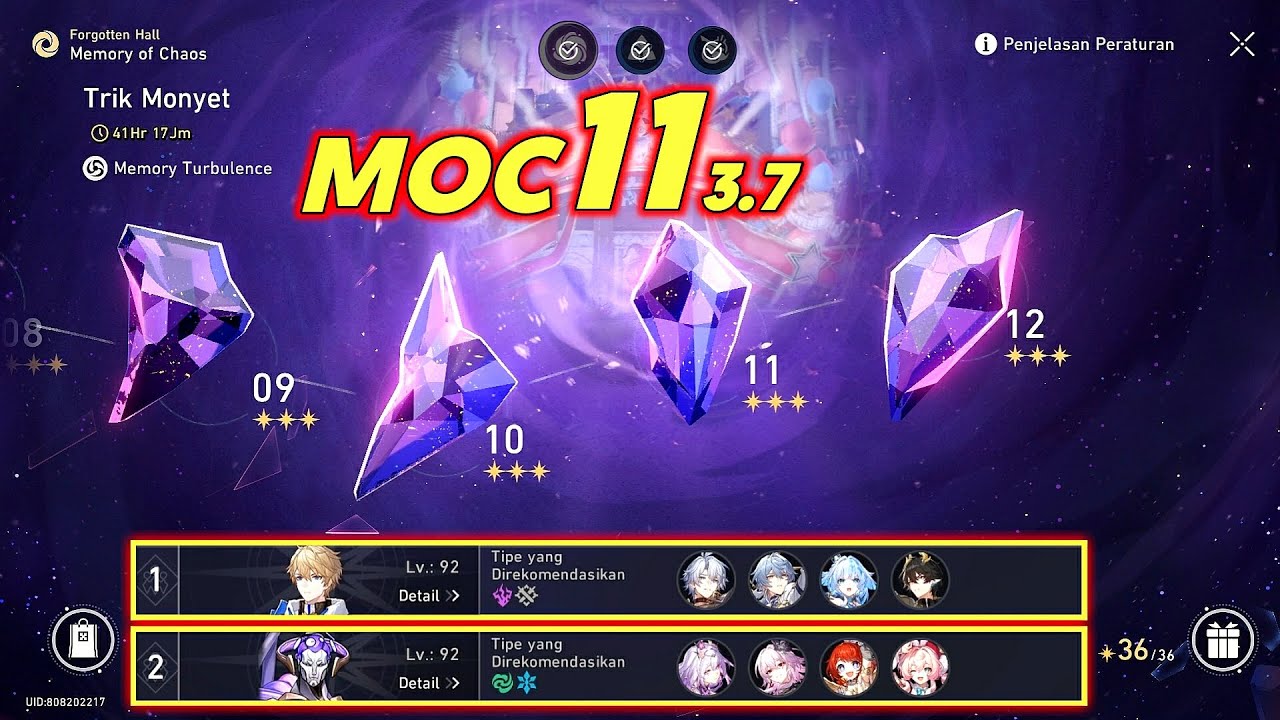 MOC 11 3.7 - Team Phainon & Team Castorice | Build & Team | Honkai: Star Rail