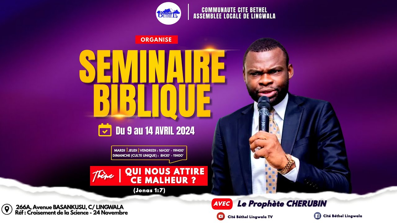 QUI NOUS ATTIRE CE MALHEUR? | PROPHETE CHERUBIN MWAMBA