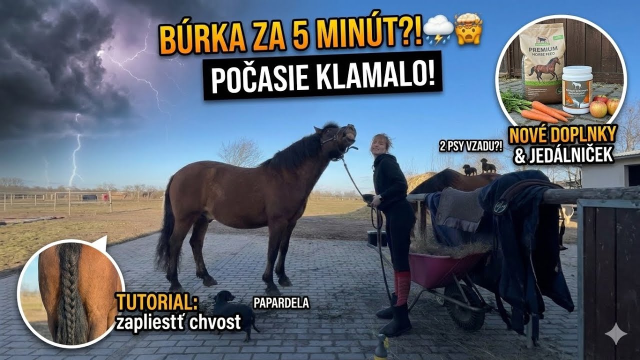 Nemalo pršať… o 5 minút lejak! 🤦🏼‍♀️🌧️ | Vlog z ranča