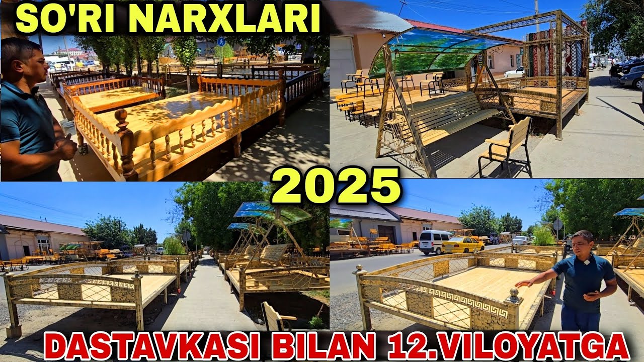 2025 Jizzax So'ri stol stu kachela narxlari Жиззах сури качела стол стул нархлари 2025 камолиддин уз