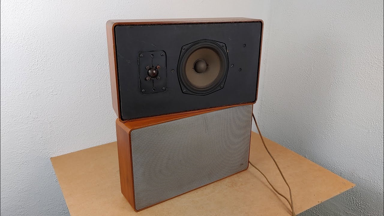 -Zerlegt- Braun L480/1 Flachlautsprecher HiFi Lautsprecher