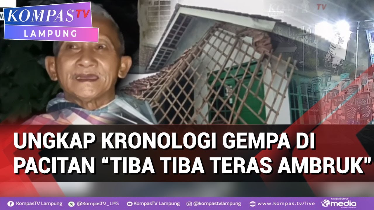 Gempa M 6,4 Guncang Pacitan, Warga Berhamburan Keluar Rumah,Penghuni Rumah Ungkap Kronologinya