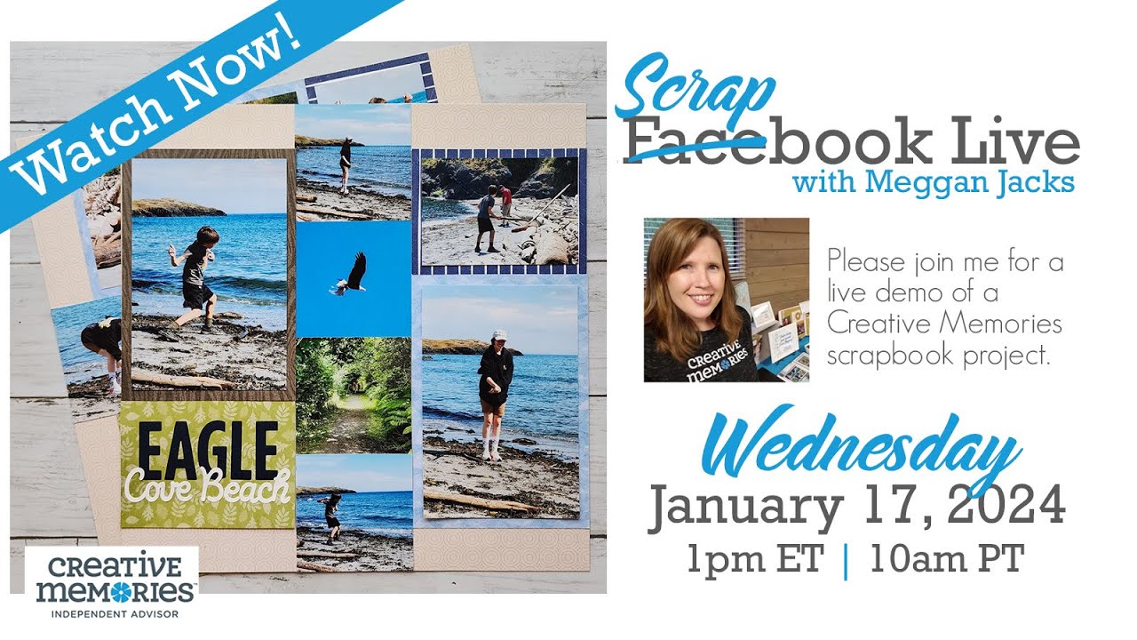 Scrapbook Live с Мегган — 17 января 2024 г.
