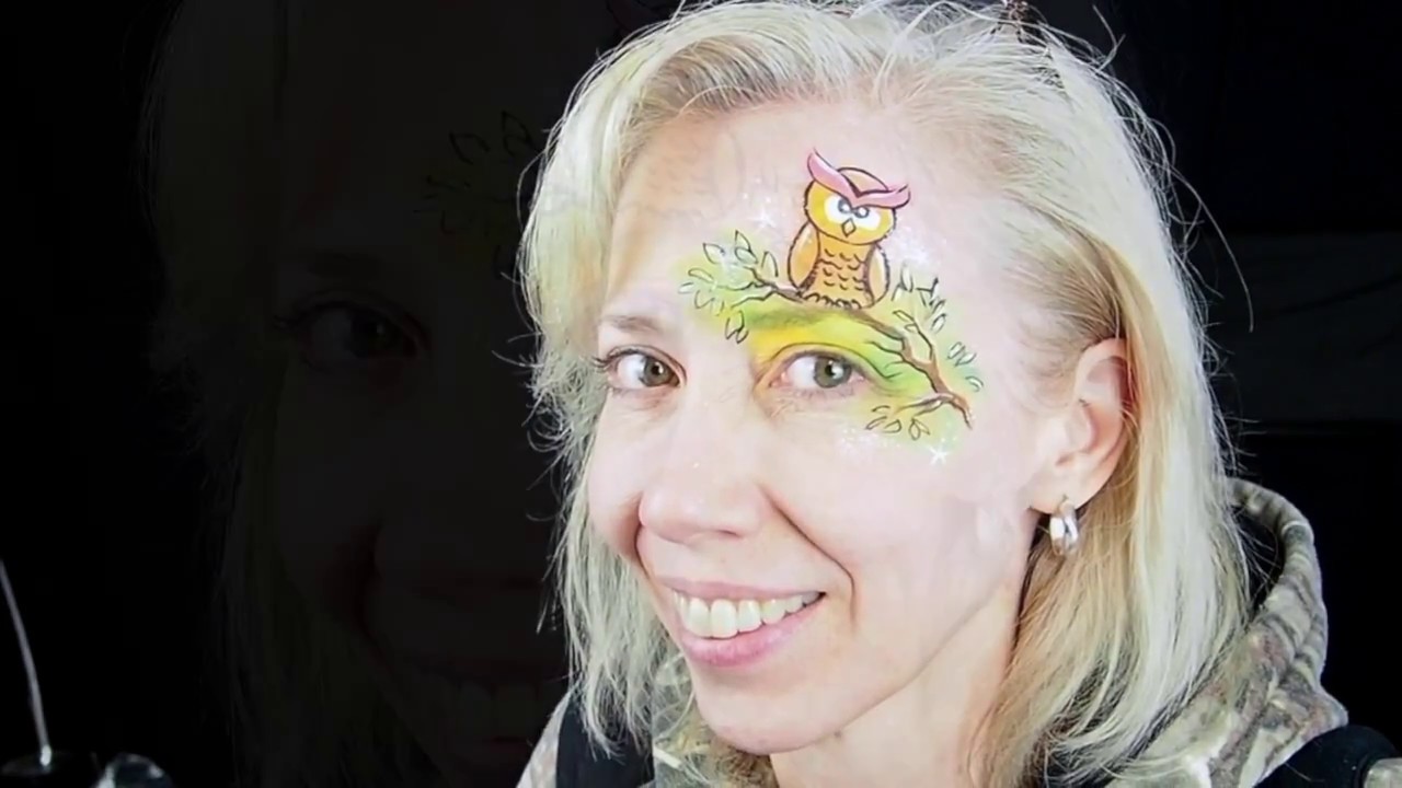 Little Owl Design using Mehron Intense Makeup by Beth MacKinney