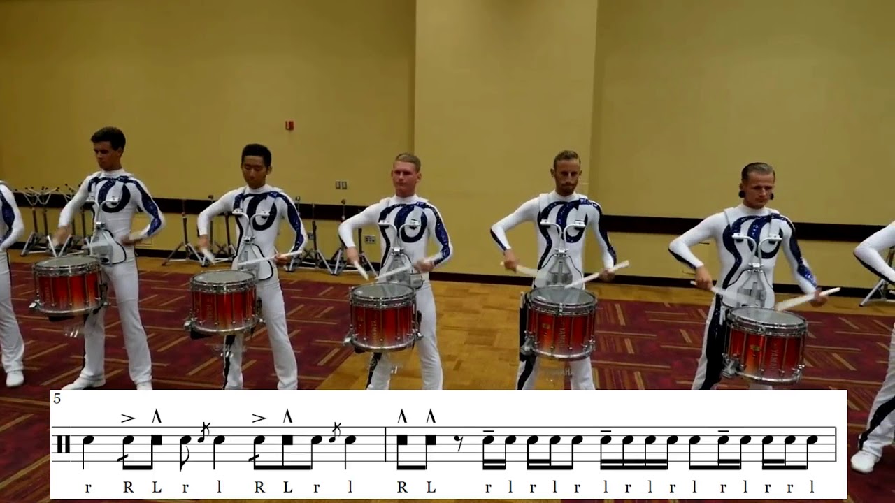 Bluecoats '16 Snare Feature Finals Lot Transcription