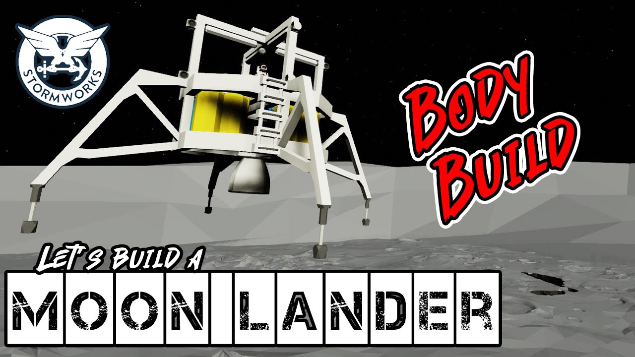 Lunar Lander for Landing on the Moon!!! - Space DLC Stormworks