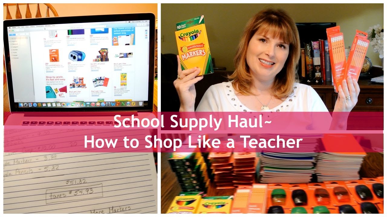 🍎 School Supply Haul~How to Shop Like a Teacher