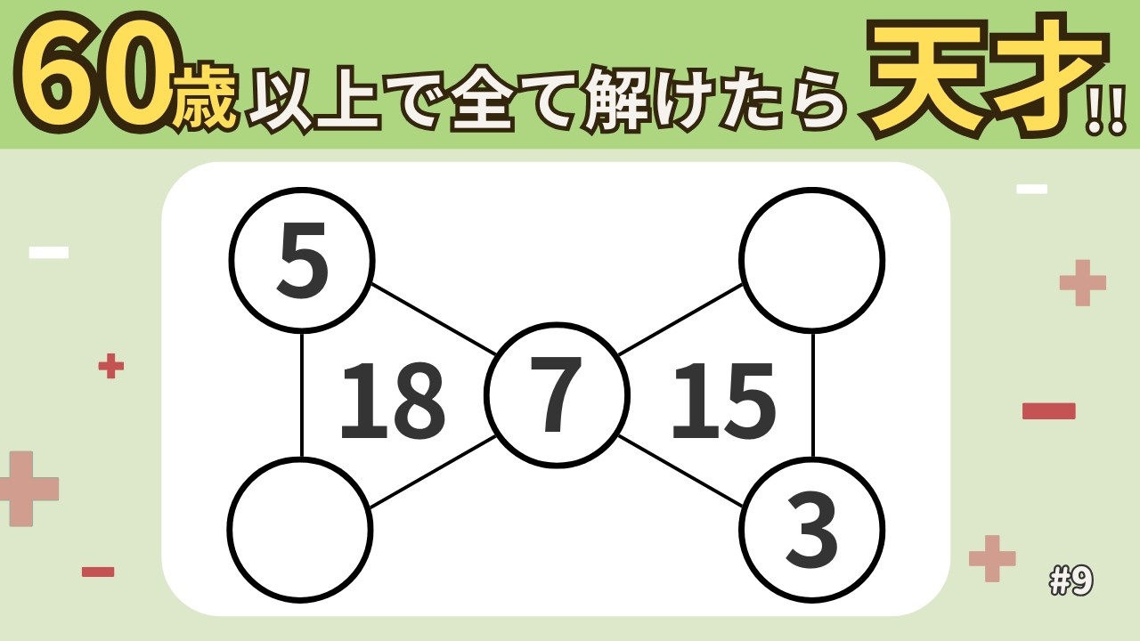 【数字をさがせ】同じ数字を3組見つけよう｜毎日できる簡単脳活クイズ10問｜高齢者にもおすすめ！ #9
