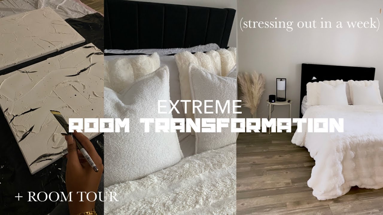 EXTREME ROOM TRANSFORMATION IN A WEEK (decorating vlog) + Room Tour